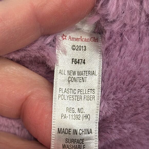 American Girl Bitty Baby Purple Bunny Rabbit Plush 11" Stuffed Animal Toy 2013 - Picture 9 of 9